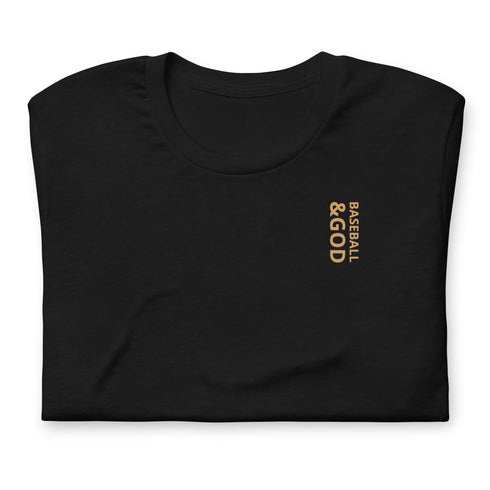 Baseball &God Vertical Zest T-Shirt